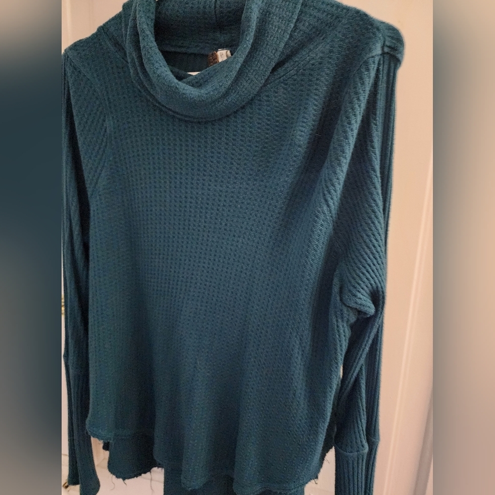 👸 Free People We the People collection thermal cowl neck tunic set of 2 size S - Picture 13 of 16
